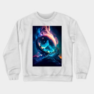 Chaotic Cosmos: Enchanting Views Crewneck Sweatshirt